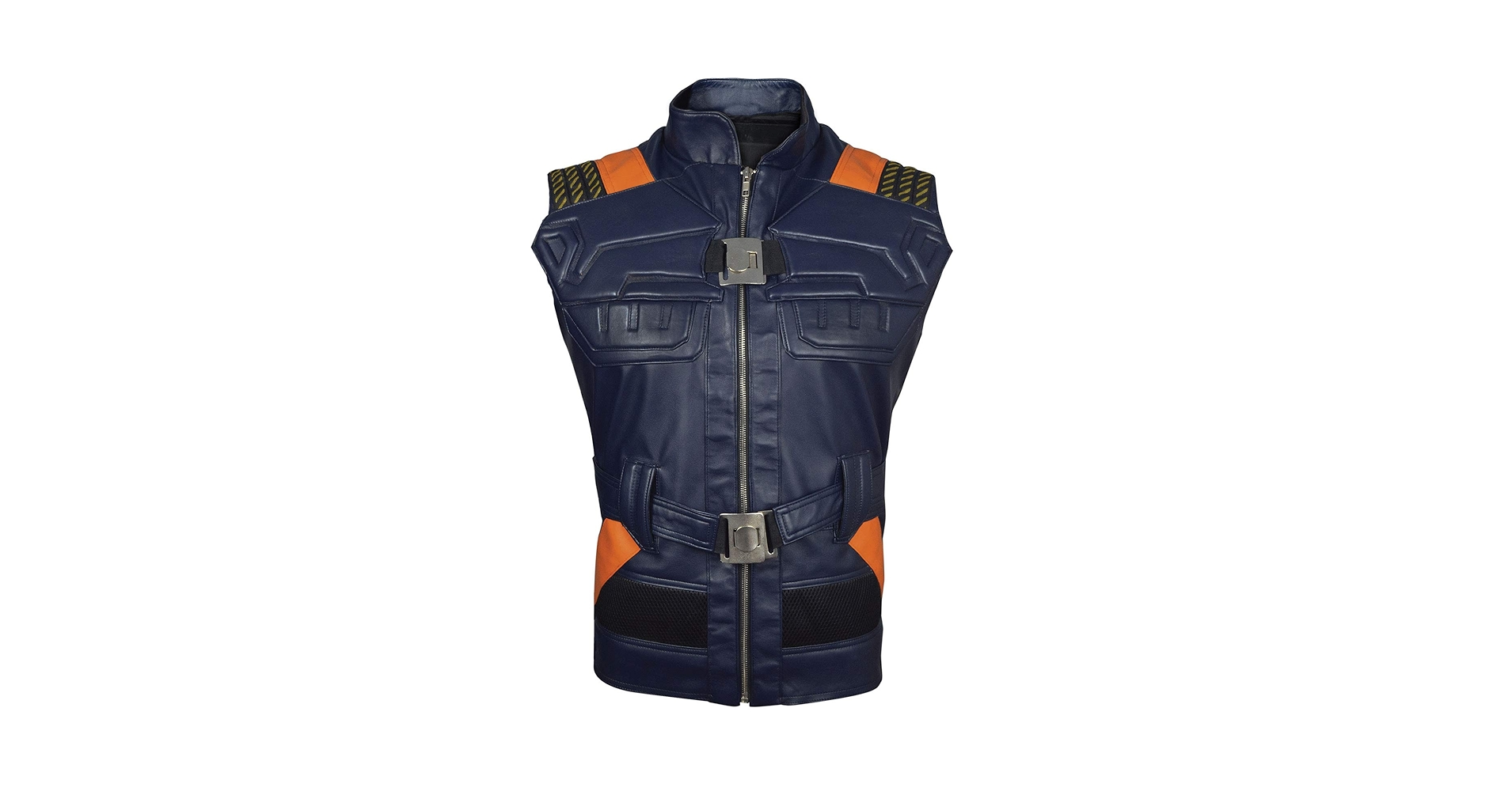 Amazon.com: The Jasperz Superhero Costume - Blue Leather Vest,XXS